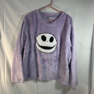 The Nightmare Before Christmas Jack Pajama Top Purple 3X 22-24W Disney Preowned